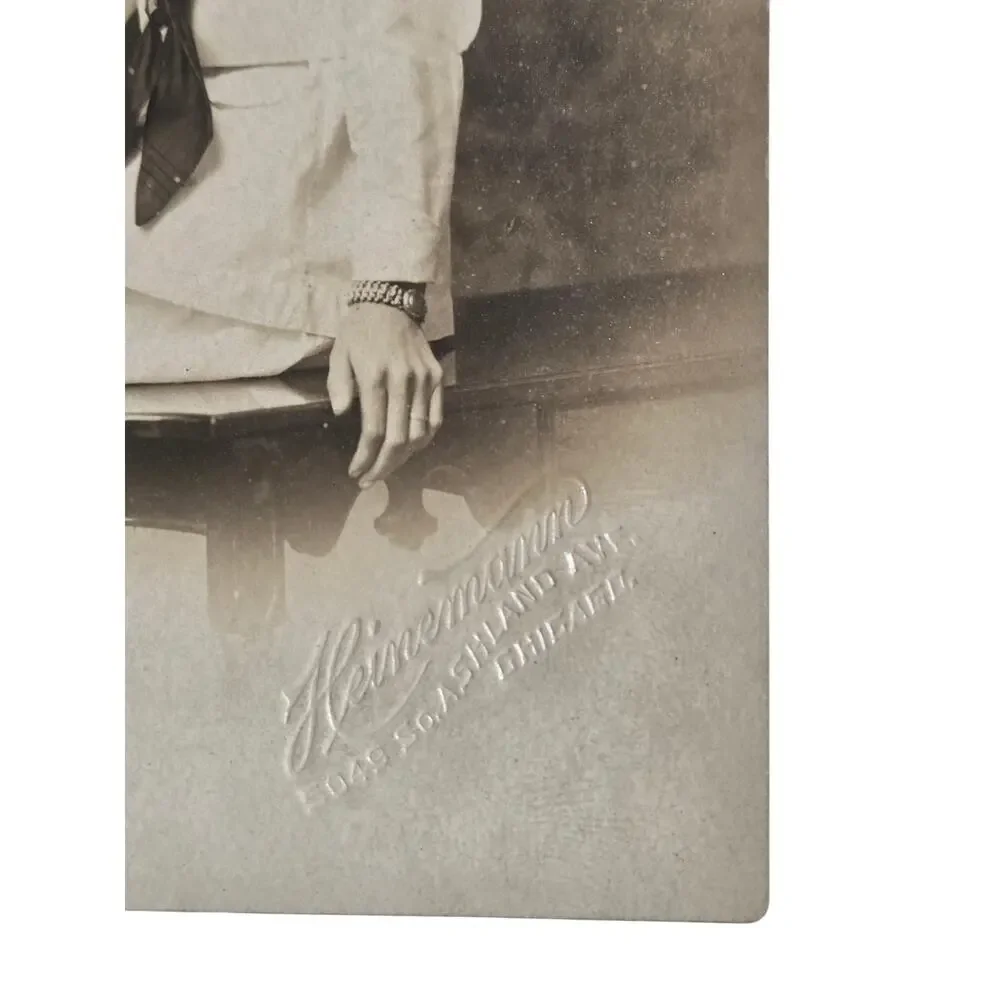 1910s Chicago Photos Christine Gates Husband & Cousin Elizabeth RPPC s